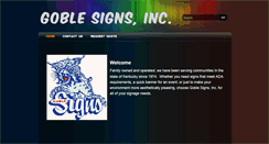 Desktop Screenshot of goblesigns.com