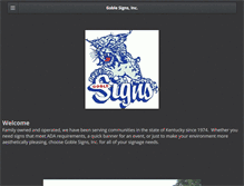 Tablet Screenshot of goblesigns.com